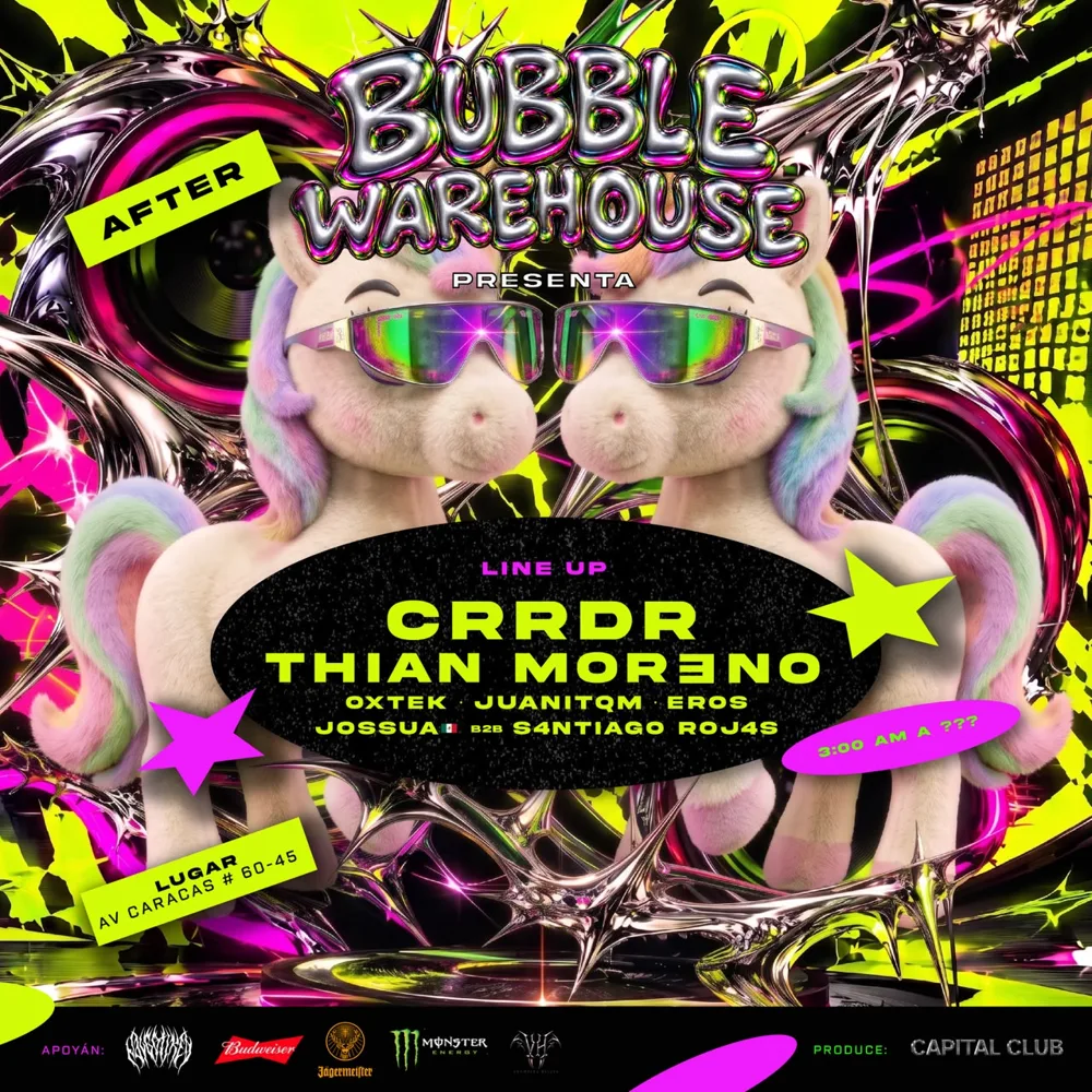 Flyer de Bubble Warehouse · After